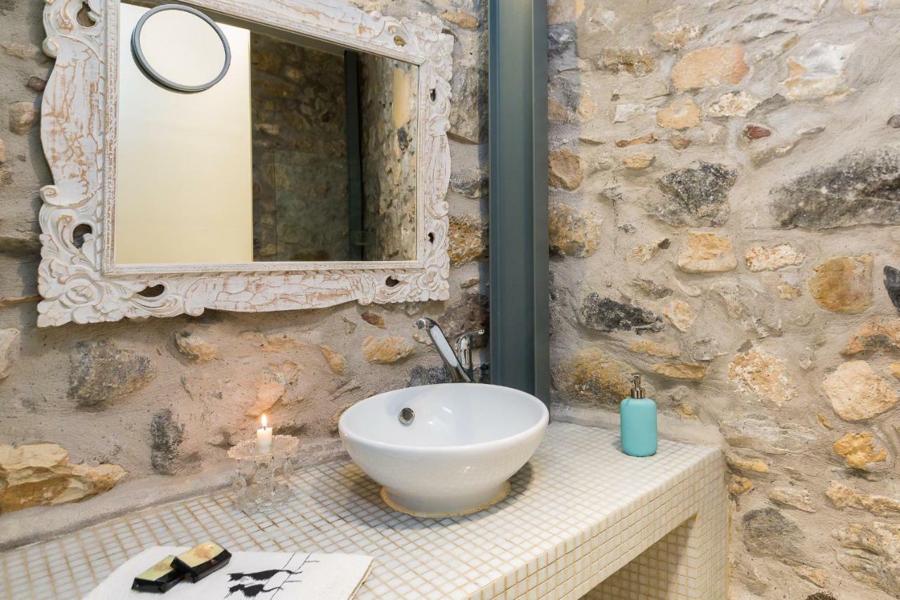 Muazzo Creta Stone House, Nature Escape With Pool, By Thinkvilla Pigi (Crete) Exterior foto