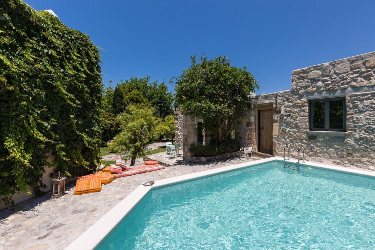 Muazzo Creta Stone House, Nature Escape With Pool, By Thinkvilla Pigi (Crete) Exterior foto